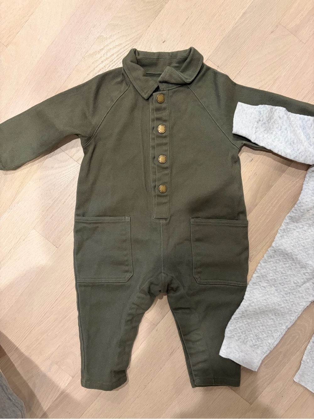 Kids Olive One-Piece Romper